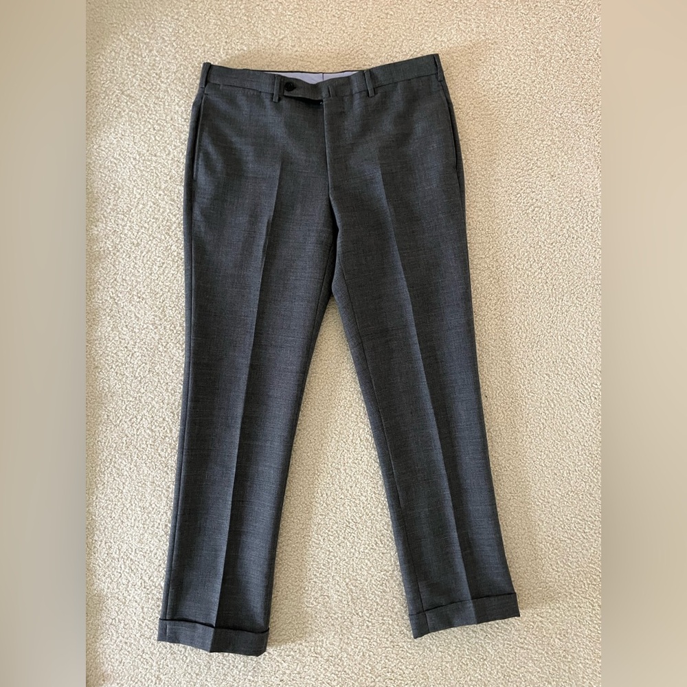 Sid Mashburn Mid-Grey wool dress pants